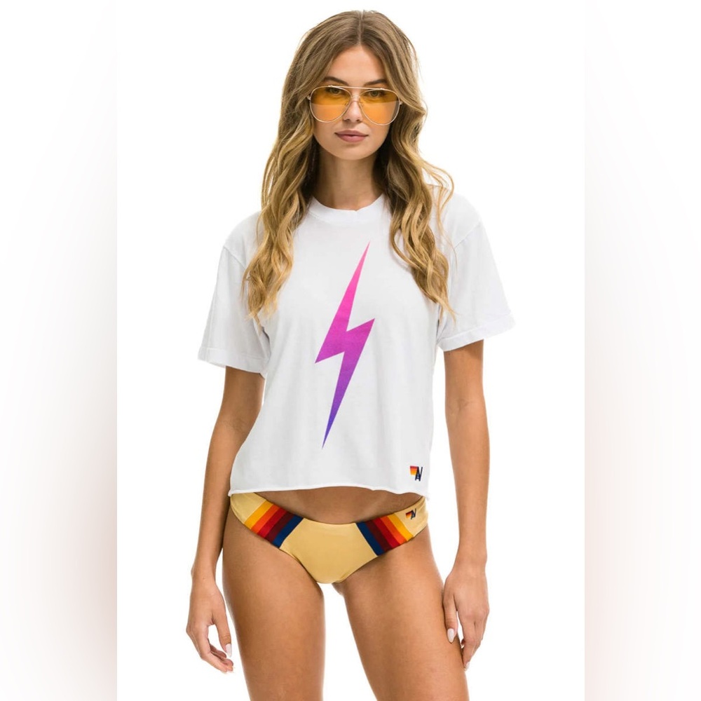 Aviator Nation Bolt Fade Boyfriend Tee